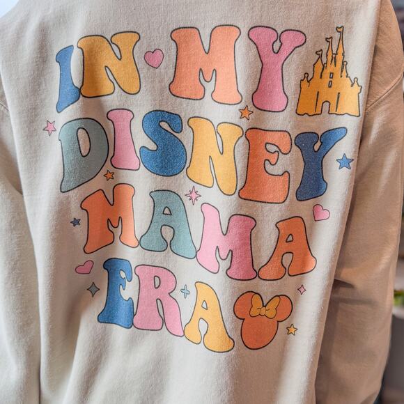 Disney Mama “In My Disney Mama Era" Sweatshirt, Disney Mom Apparel Women's Large - Picture 3 of 11